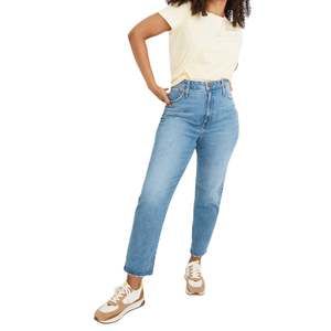 MADEWELL Classic Straight Leg High Rise Jeans Fair Trade Cotton Denim 26 EUC